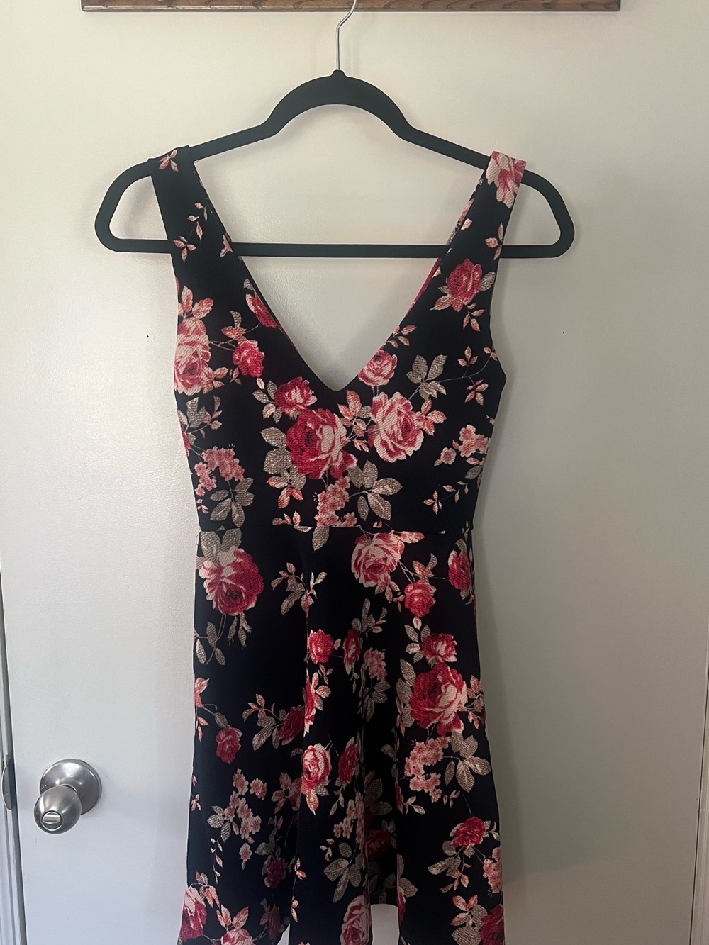 Vintage 90s Floral Mini Dress Charlotte Russe Made in USA - Picture 1 of 6